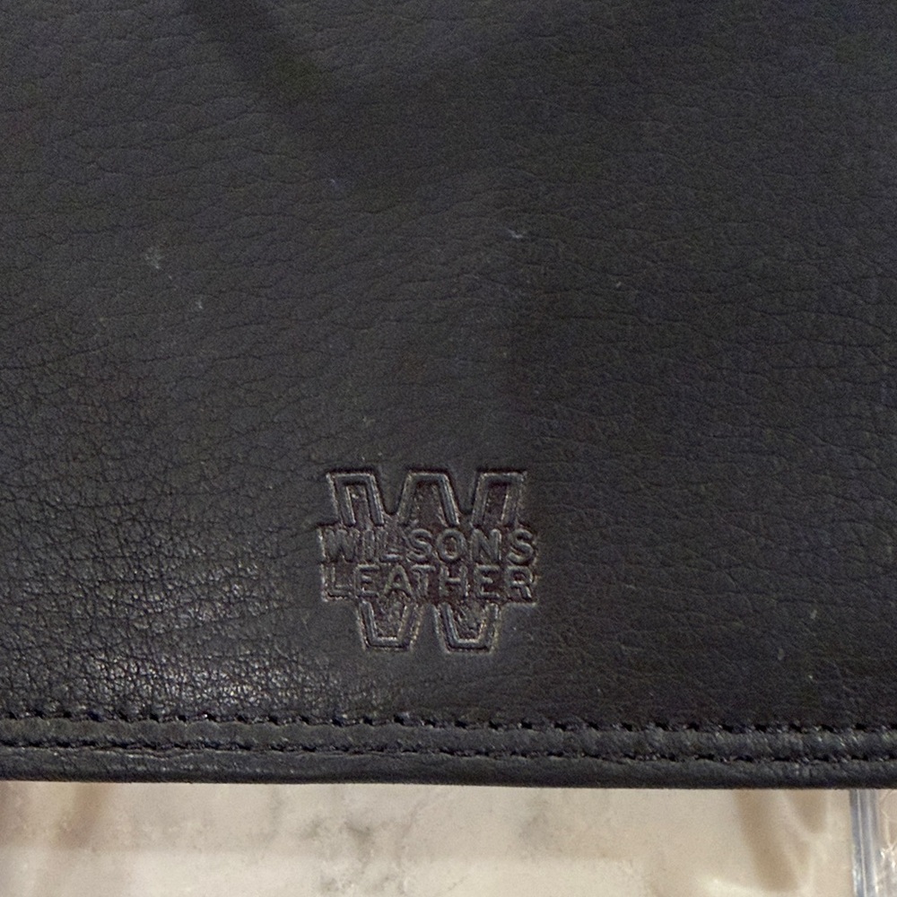 Black Leather Women's Clutch by Wilson’s Leather - Picture 2 of 9